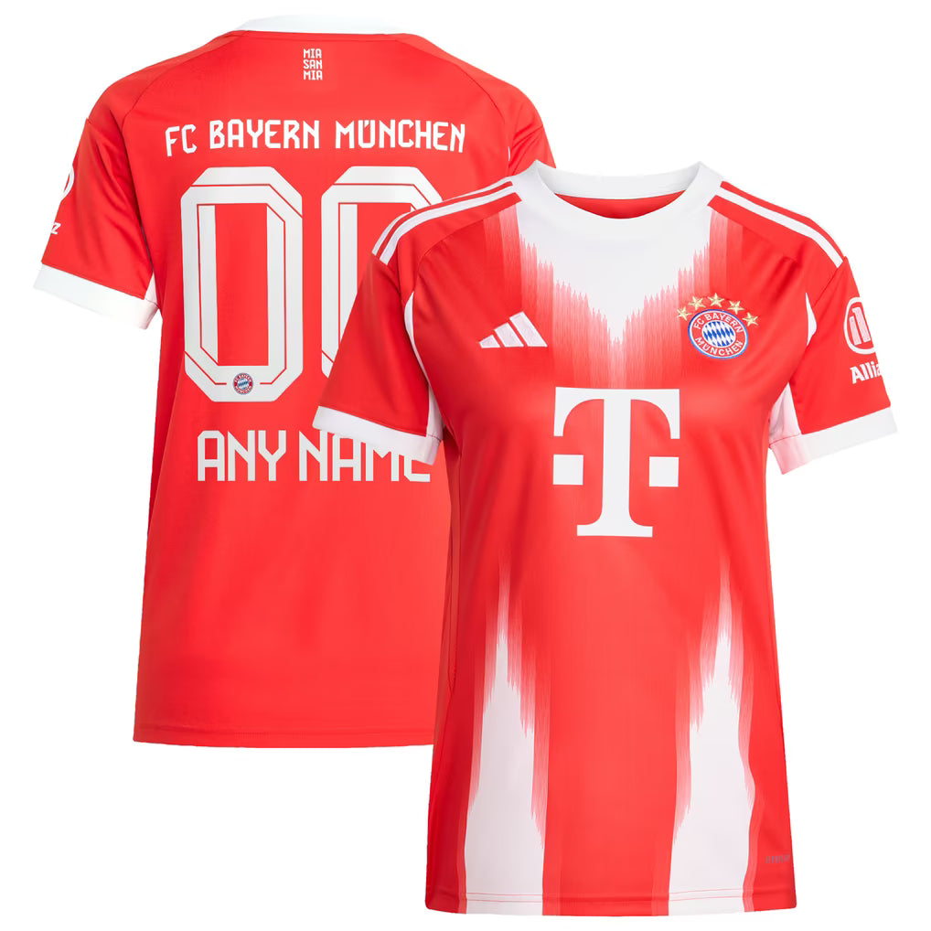 adidas Bayern Munich 2025/26 Home Replica Custom Jersey