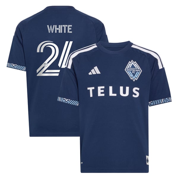Adidas Brian White Vancouver Whitecaps FC Youth Coastal Replica Jersey