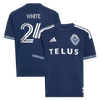 Adidas Brian White Vancouver Whitecaps FC Youth Coastal Replica Jersey