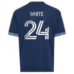 Adidas Brian White Vancouver Whitecaps FC Youth Coastal Replica Jersey