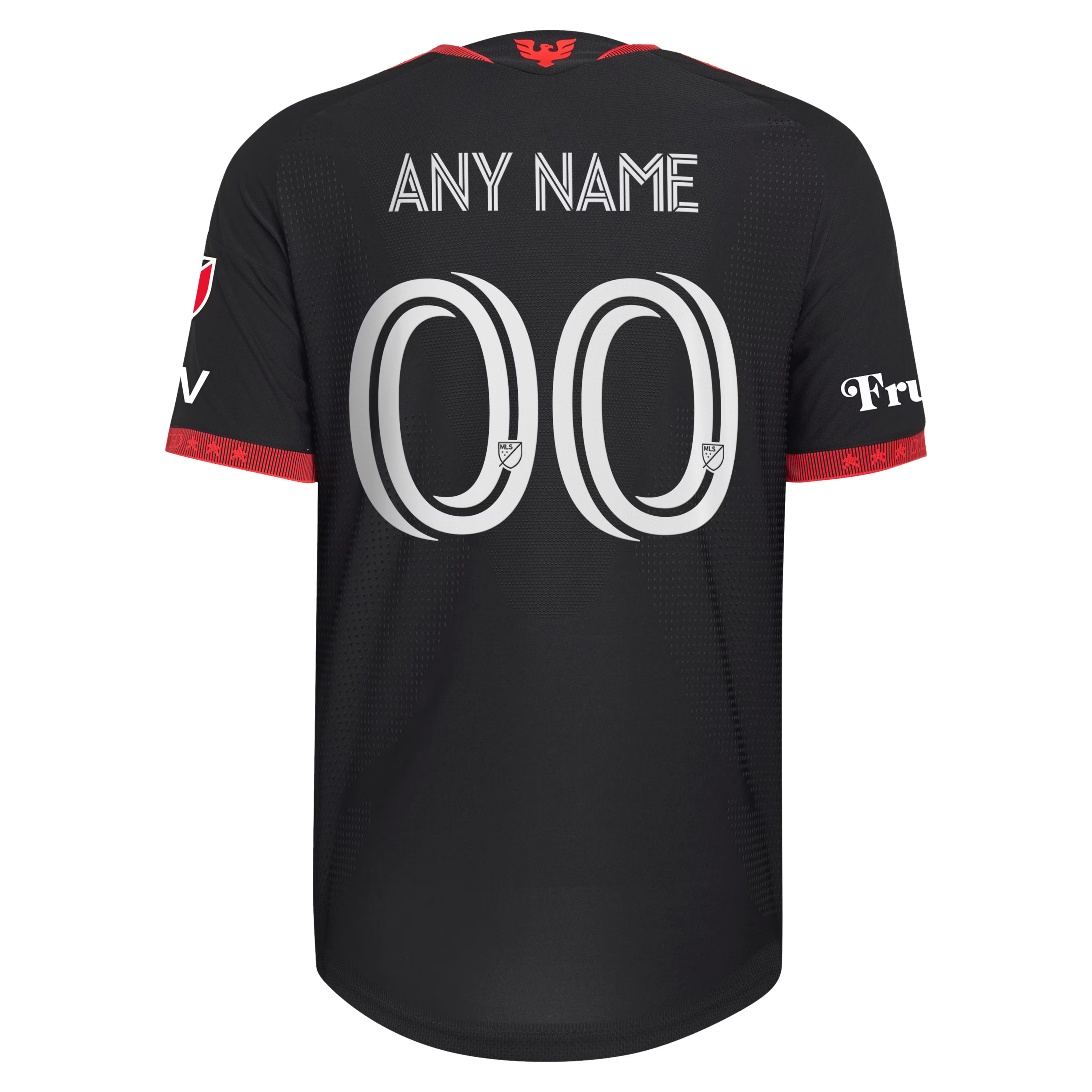 adidas D.C. United 2026 Black-and-Red Authentic Custom Jersey