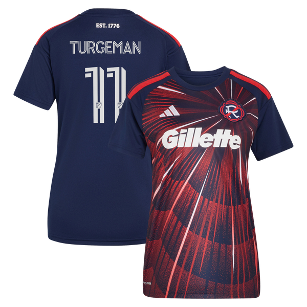 adidas Dor Turgeman New England Revolution Women's 2026 Independence Day Replica Jersey