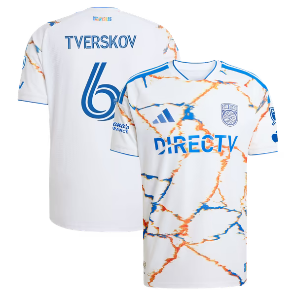 adidas Jeppe Tverskov San Diego FC 2026 Authentic Jersey