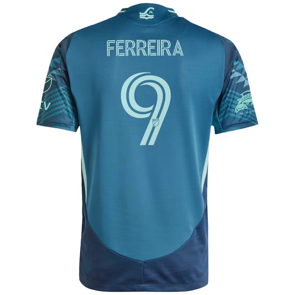 adidas Jesus Ferreira Seattle Sounders FC 2025 The Salish Sea Authentic Player Jersey