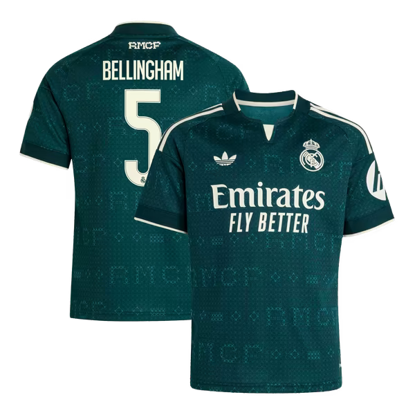 adidas Jude Bellingham Real Madrid Youth 2026/27 Away Replica Jersey