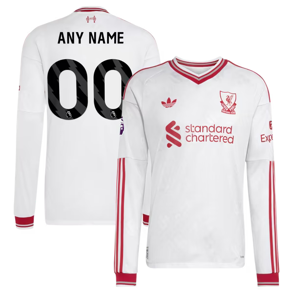 adidas Liverpool 2026/27 Away Authentic Long Sleeve Custom Jersey