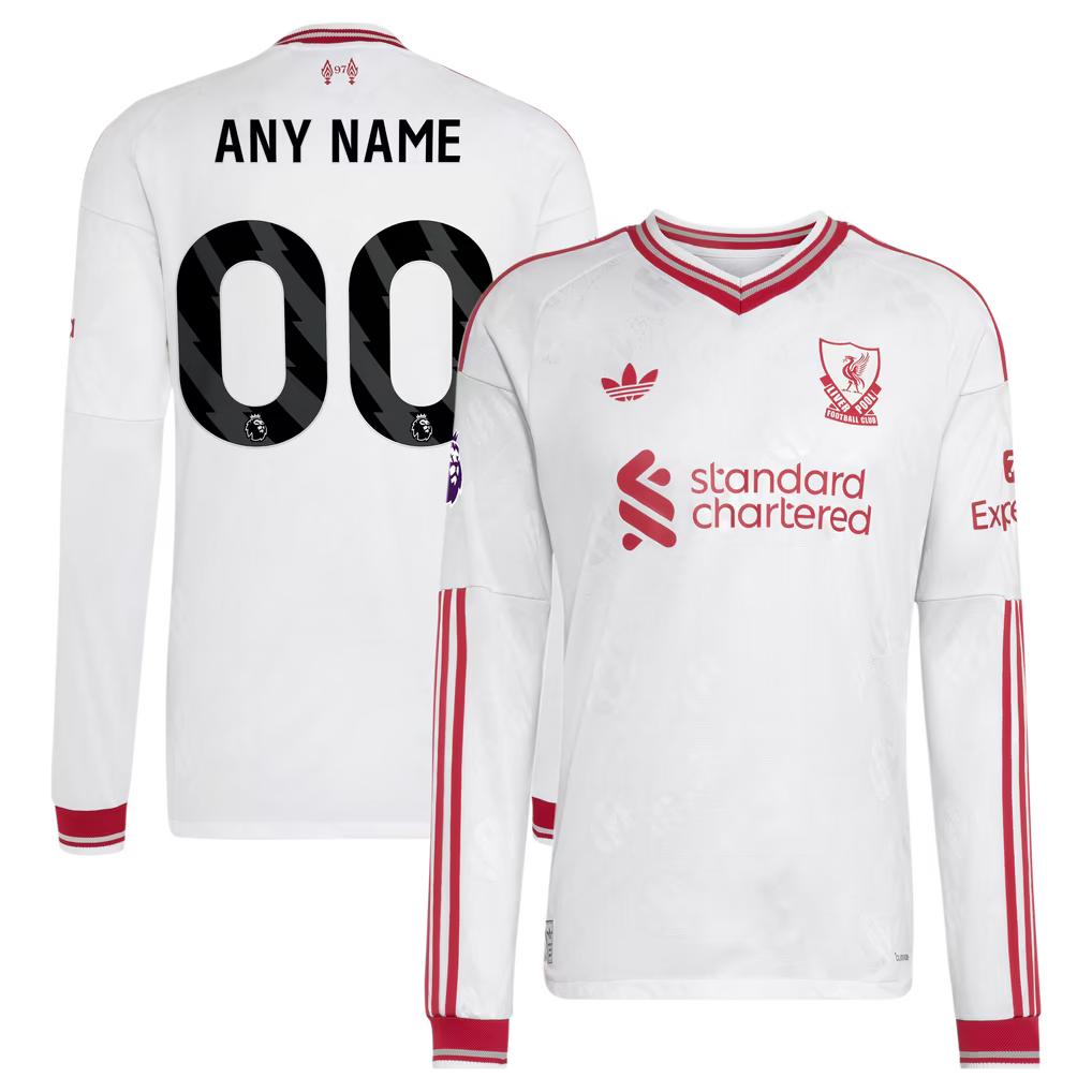 adidas Liverpool 2026/27 Away Authentic Long Sleeve Custom Jersey