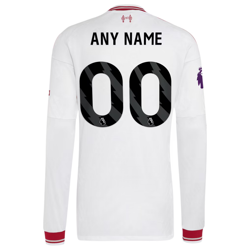 adidas Liverpool 2026/27 Away Authentic Long Sleeve Custom Jersey