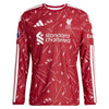 adidas Liverpool 2026/27 Home Authentic Long Sleeve Custom Jersey