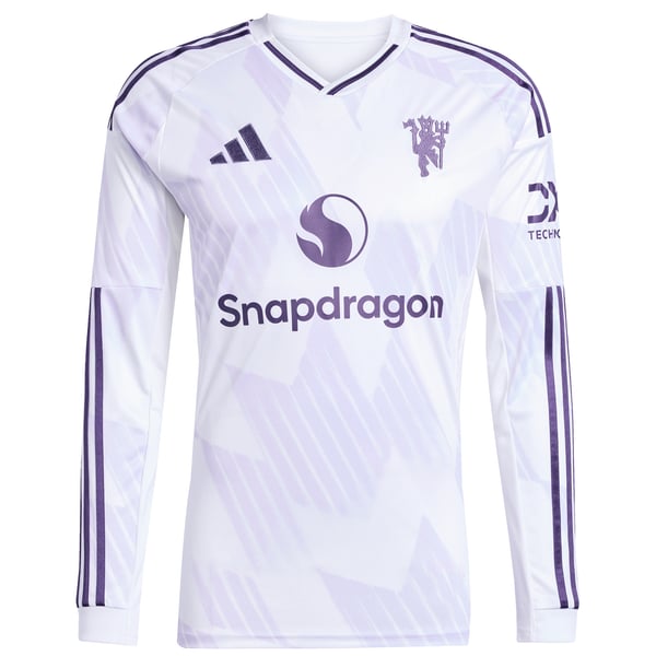 Adidas Manchester United 2025/26 Away Replica Long Sleeve Custom Jersey