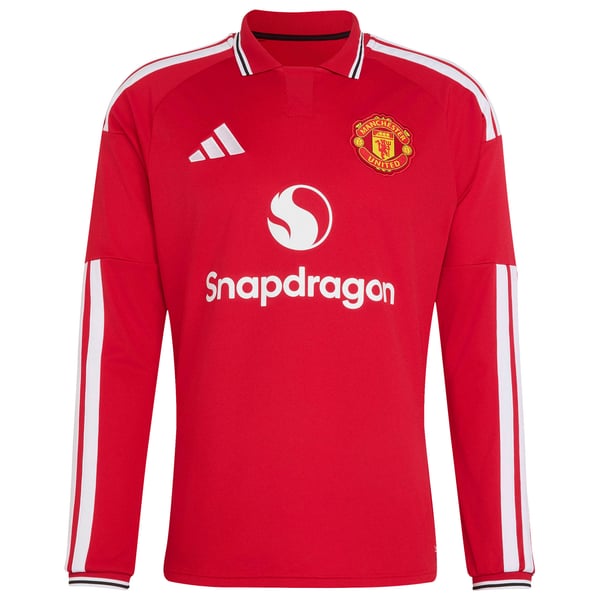 Adidas Manchester United 2026/27 Home Replica Long Sleeve Custom Jersey
