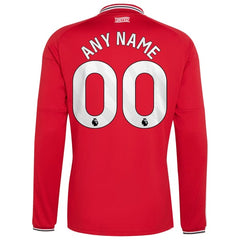 Adidas Manchester United 2026/27 Home Replica Long Sleeve Custom Jersey