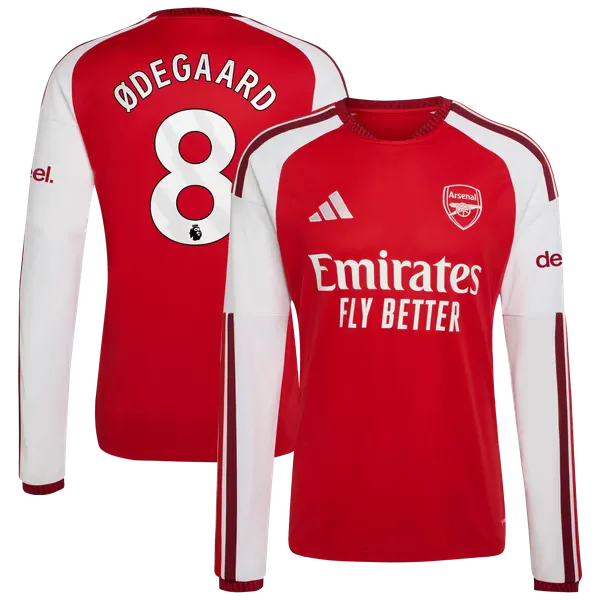 adidas Martin Ødegaard Arsenal 2026/27 Home Replica Long Sleeve Jersey