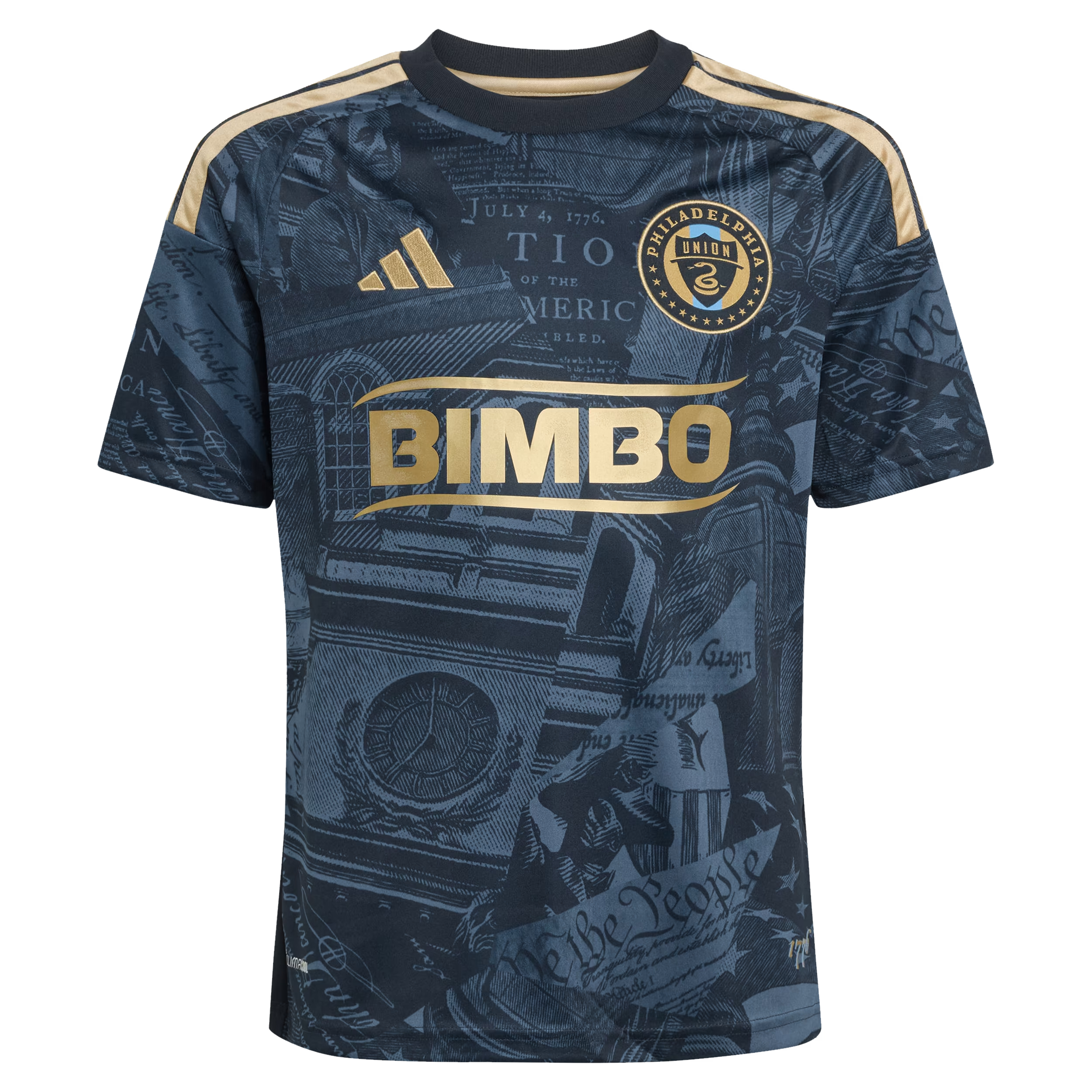 adidas Milan Iloski Philadelphia Union Youth 2026 1776 Kit Replica Jersey