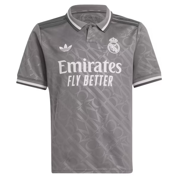 adidas Originals Real Madrid Youth 2024/25 Third Replica Custom Jersey