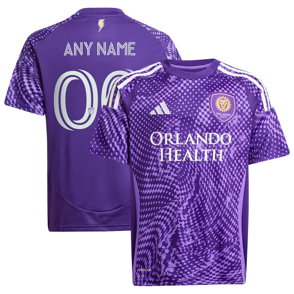 Adidas Orlando City SC Youth 2025 Perfect Storm Replica Custom Jersey