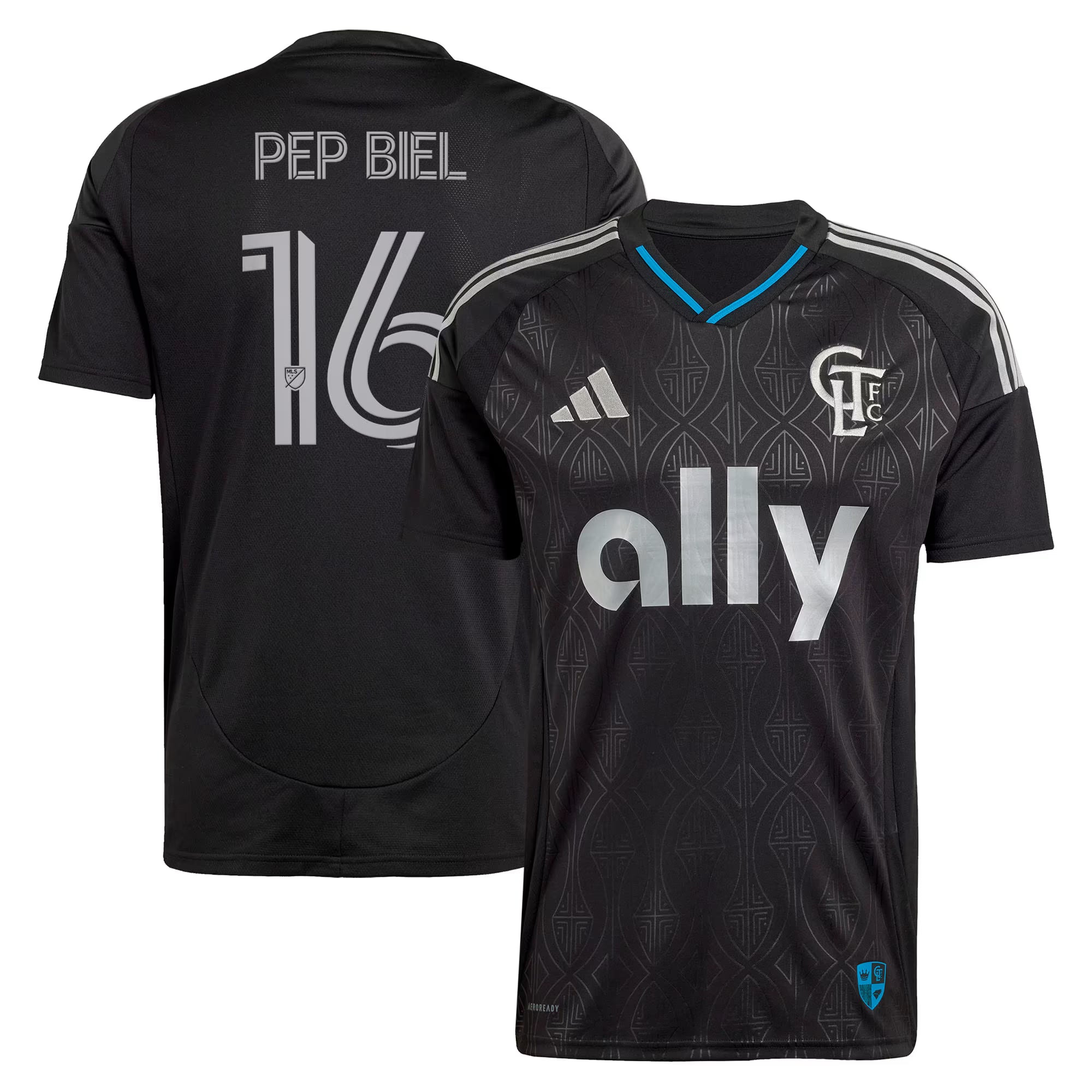 adidas Pep Biel Charlotte FC 2025 Fortress Kit Replica Jersey