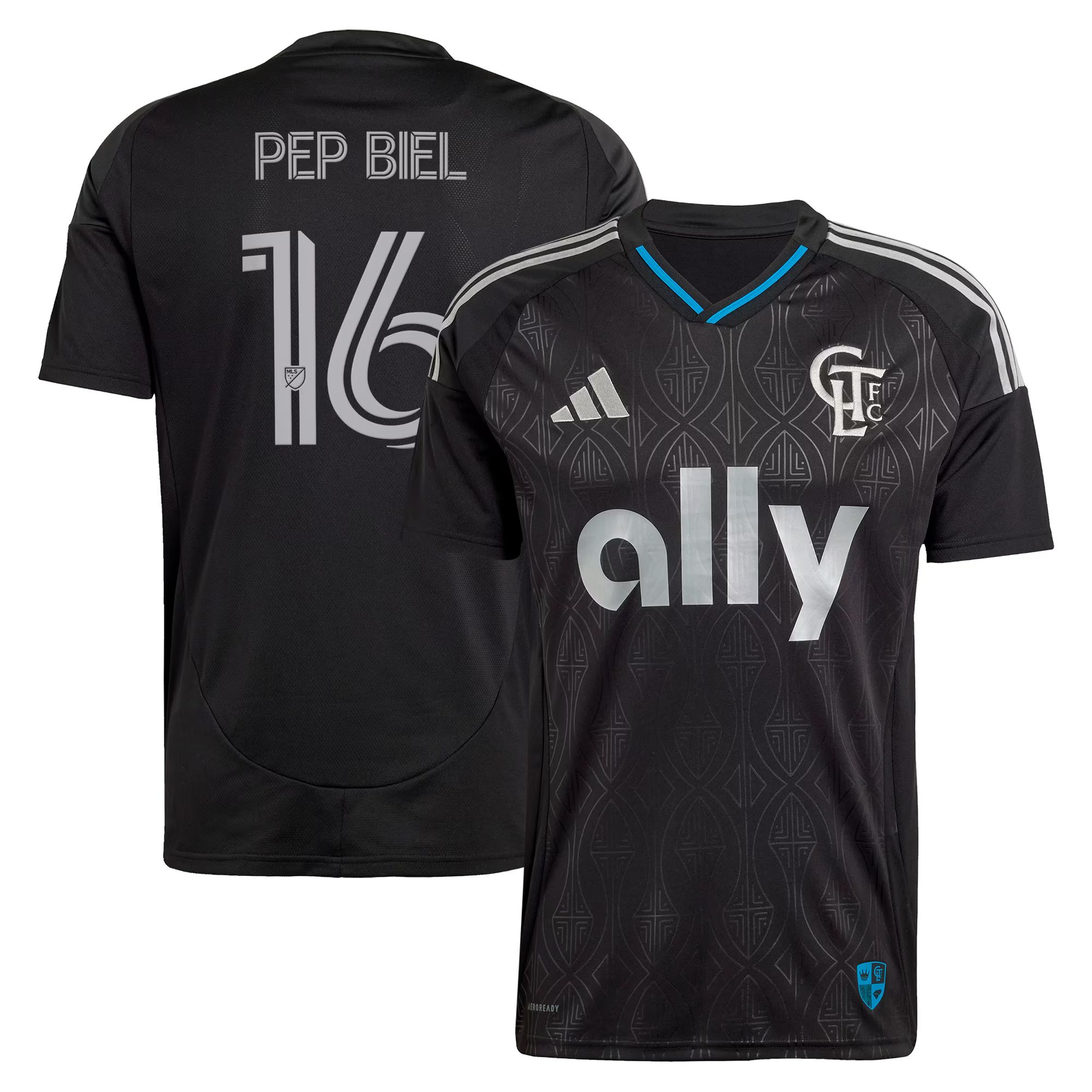 adidas Pep Biel Charlotte FC 2025 Fortress Kit Replica Jersey