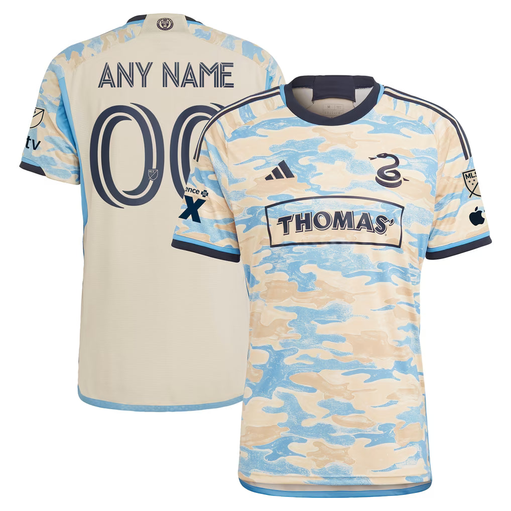 Adidas Philadelphia Union 2024 Authentic Secondary Custom Jersey