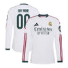 adidas Real Madrid 2026/27 Home Authentic Custom Long Sleeve Jersey