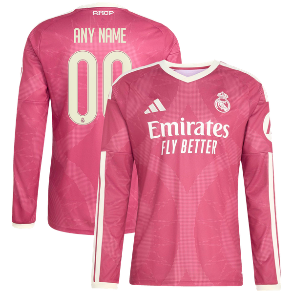 adidas Real Madrid 2026/27 Third Replica Custom Long Sleeve Jersey
