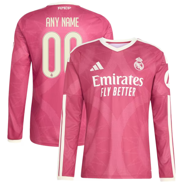 adidas Real Madrid 2026/27 Third Replica Custom Long Sleeve Jersey