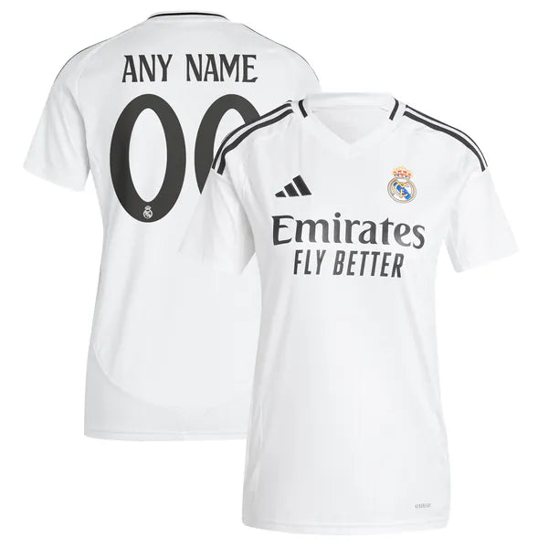 adidas Real Madrid Women's 2024/25 Home Replica Custom Jersey