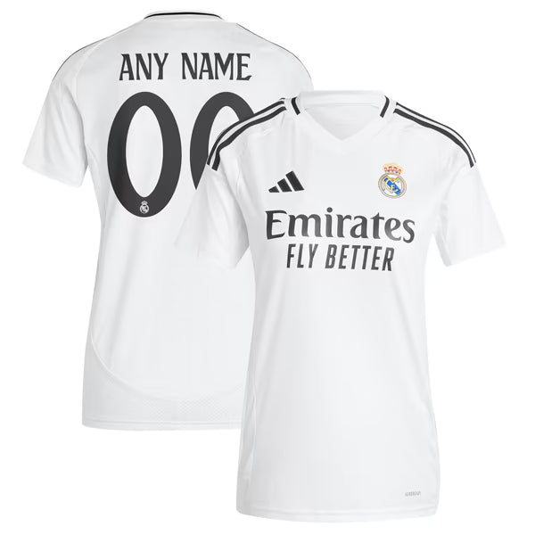 adidas Real Madrid Women's 2024/25 Home Replica Custom Jersey