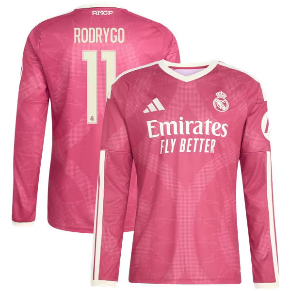 adidas Rodrygo Real Madrid 2026/27 Third Replica Long Sleeve Jersey