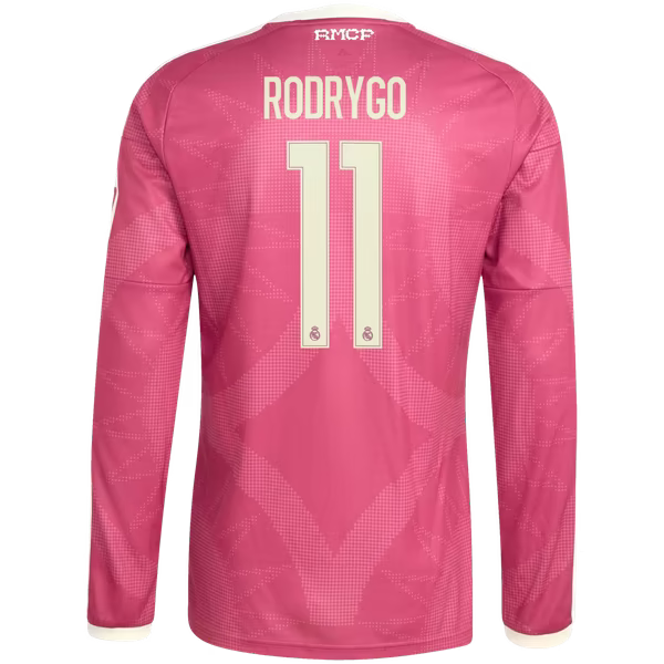 adidas Rodrygo Real Madrid 2026/27 Third Replica Long Sleeve Jersey