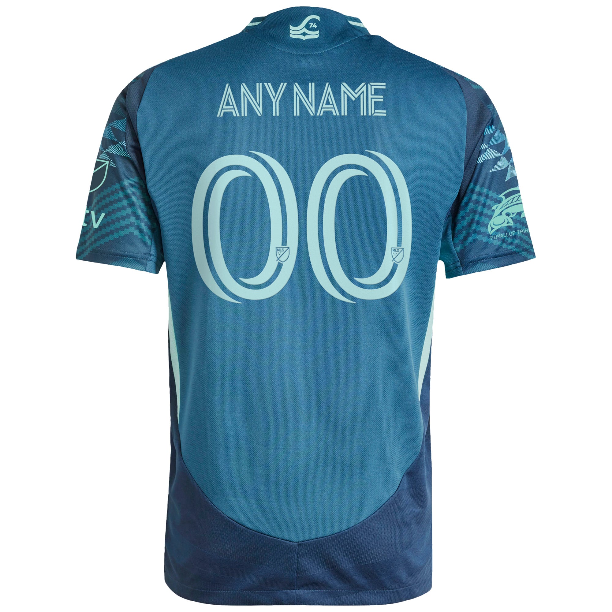 adidas Seattle Sounders FC 2025 Salish Sea Authentic Custom Jersey