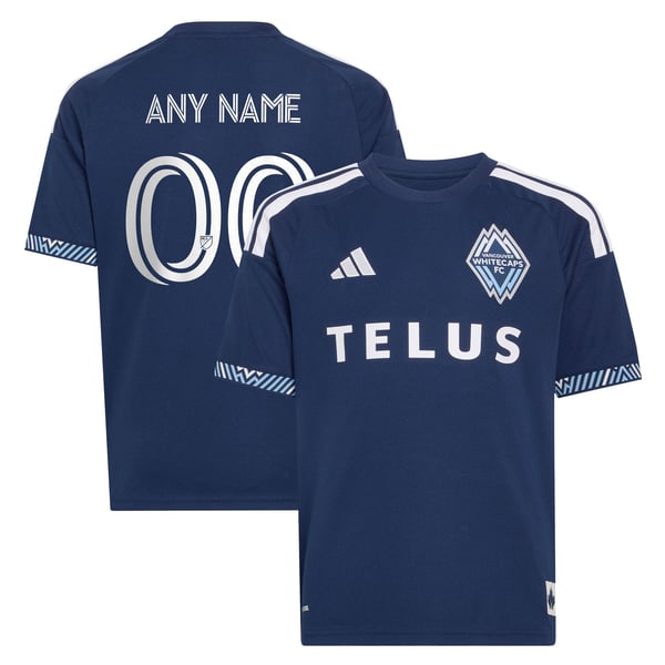 Adidas Vancouver Whitecaps FC Youth 2026 Coastal Replica Custom Jersey