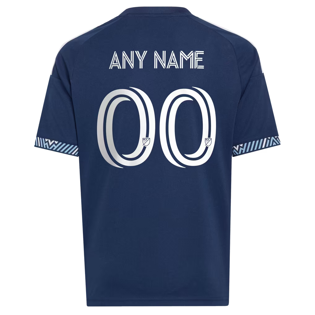 Adidas Vancouver Whitecaps FC Youth 2026 Coastal Replica Custom Jersey