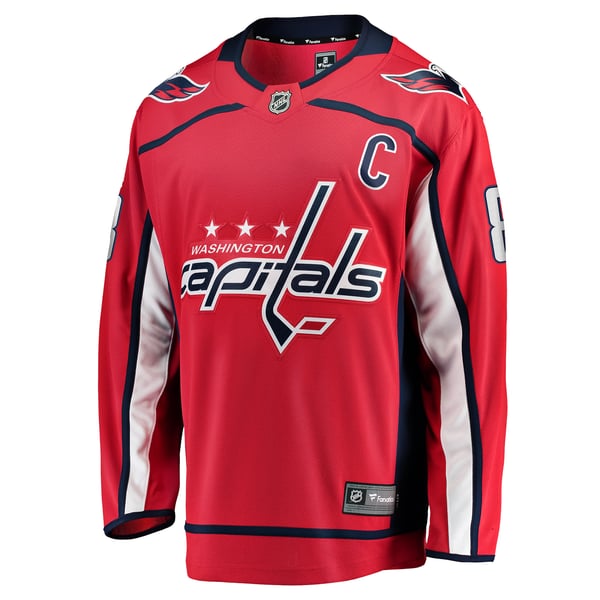 Alexander Ovechkin Washington Capitals Captain Patch Home Breakaway Jersey