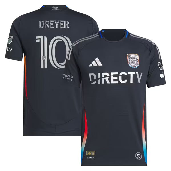 adidas Anders Dreyer San Diego FC 2025 State Of Flow Authentic Jersey
