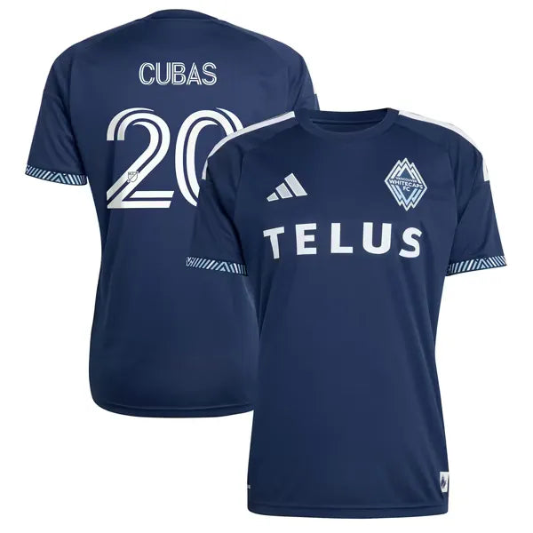 Adidas Andrés Cubas Vancouver Whitecaps FC 2026 Coastal Replica Jersey