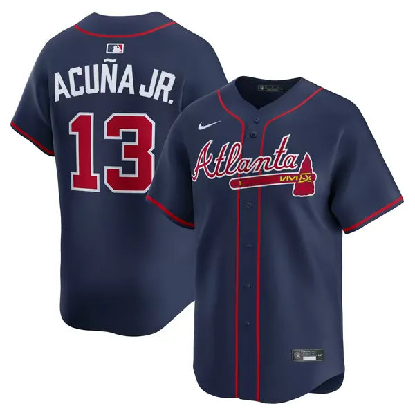 Atlanta Braves Navy Alternate Jersey (Ronald Acuña Jr.)