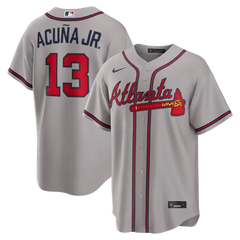 Atlanta Braves Road Baseball Jersey (Ronald Acuña Jr.)