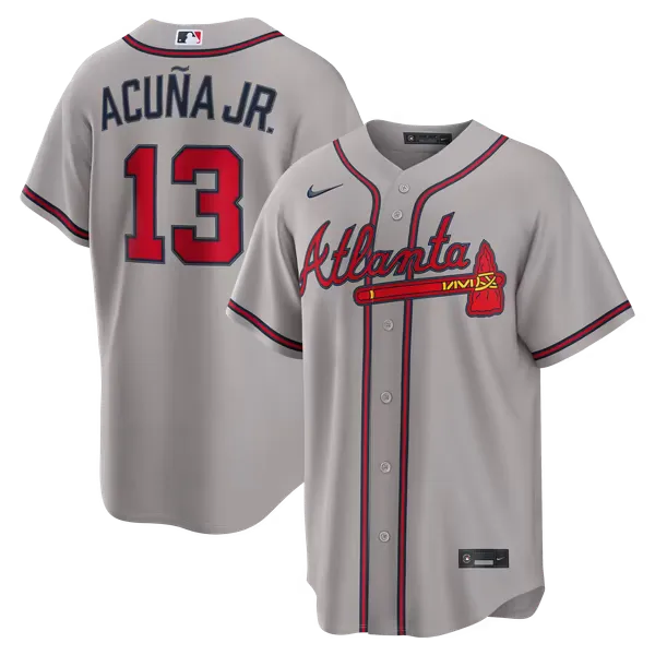 Atlanta Braves Road Baseball Jersey (Ronald Acuña Jr.)