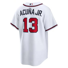 Atlanta Braves White Home Jersey (Ronald Acuña Jr.)