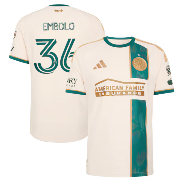 adidas Breel Embolo Atlanta United FC 2026 Spirit of '96 Authentic Patch Jersey