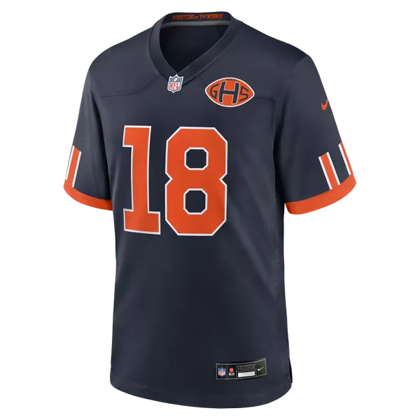Chicago Bears Navy Game Jersey (Caleb Williams)