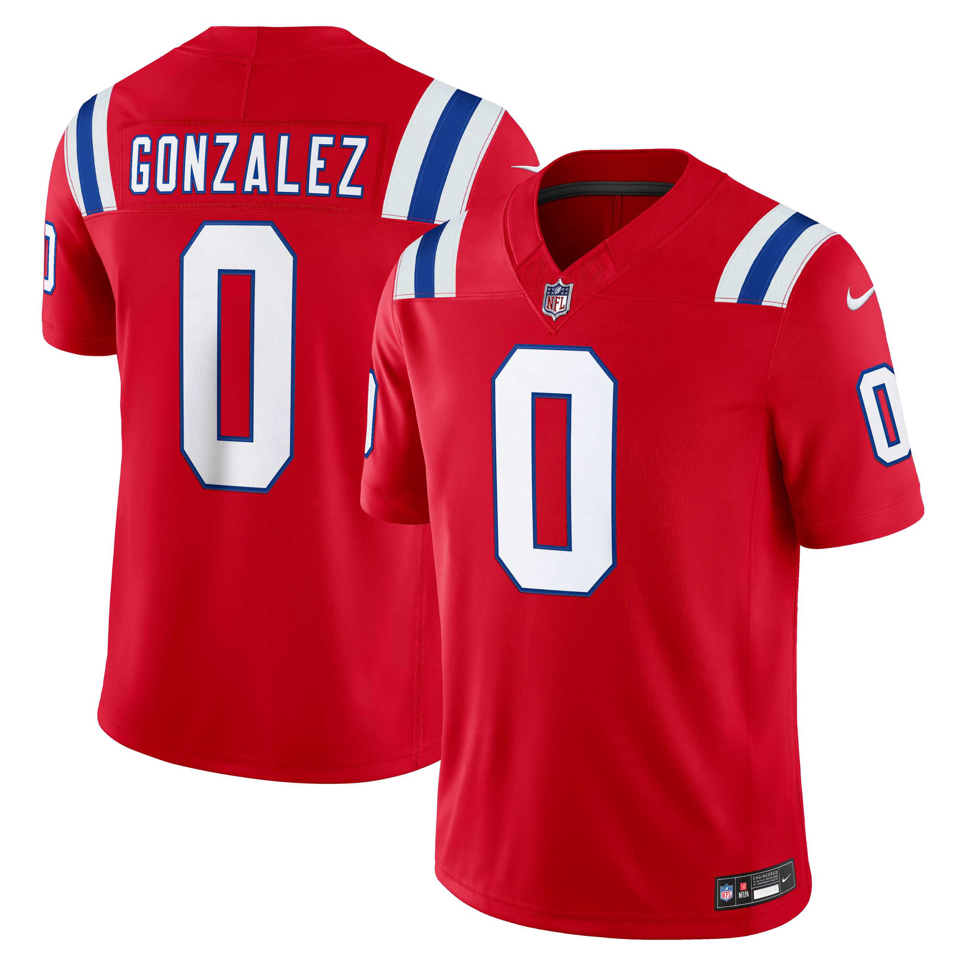Nike Christian Gonzalez New England Patriots Vapor F.U.S.E. Limited Jersey