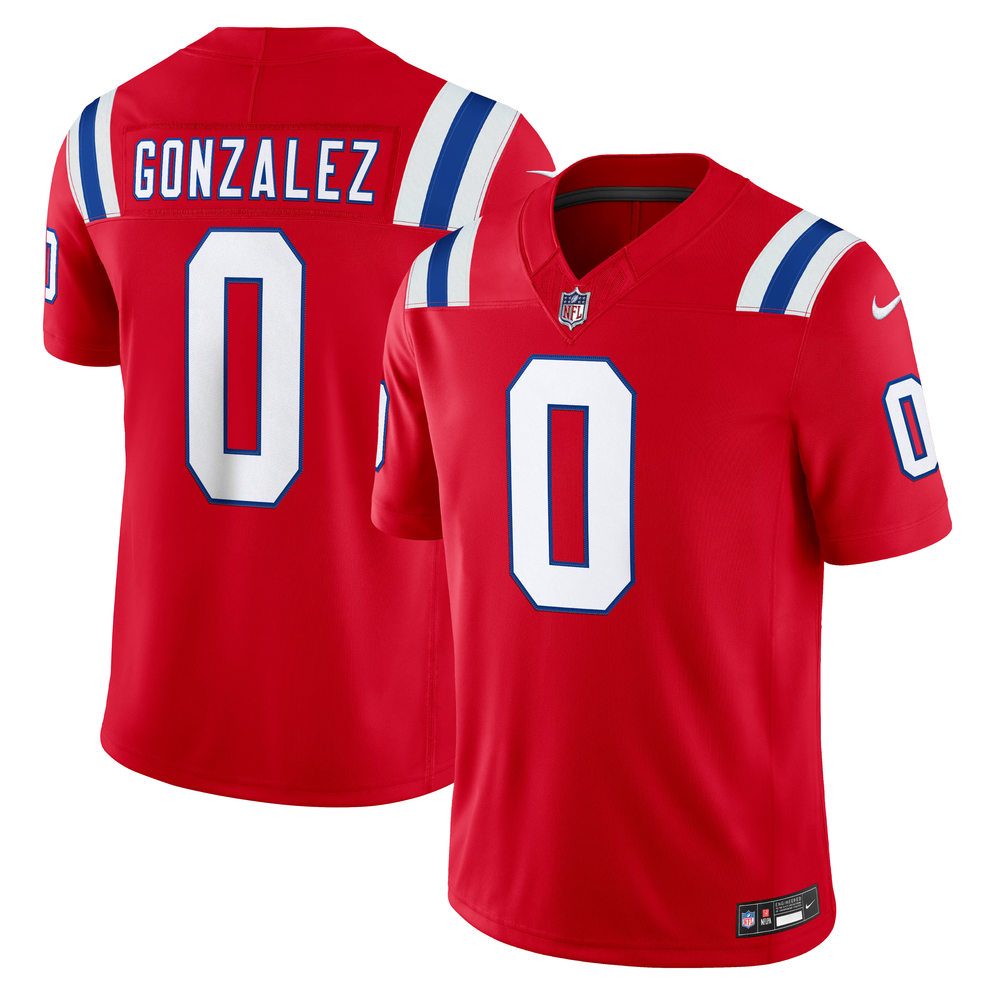 Nike Christian Gonzalez New England Patriots Vapor F.U.S.E. Limited Jersey