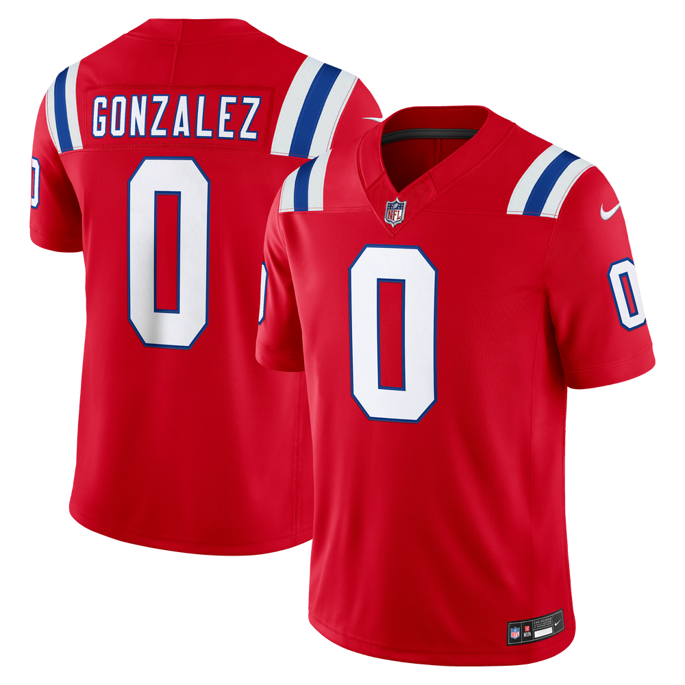 Nike Christian Gonzalez New England Patriots Vapor F.U.S.E. Limited Jersey