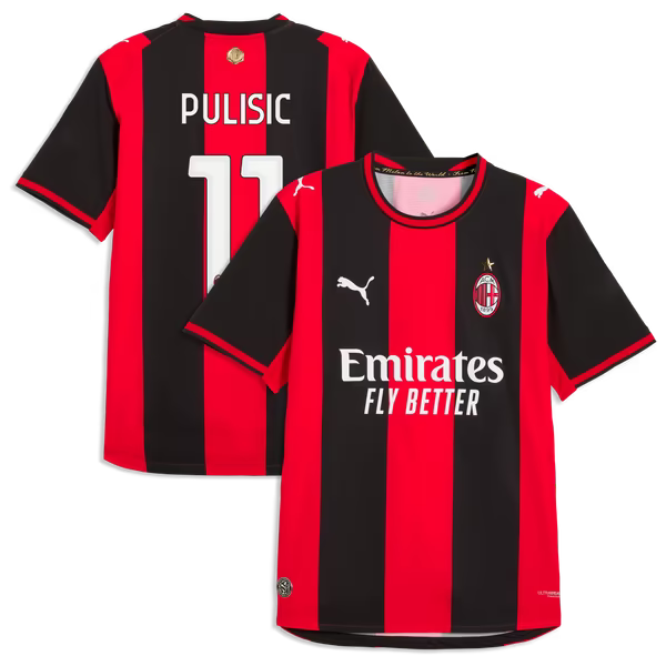 Puma Christian Pulisic AC Milan 2026/27 Home Authentic Jersey
