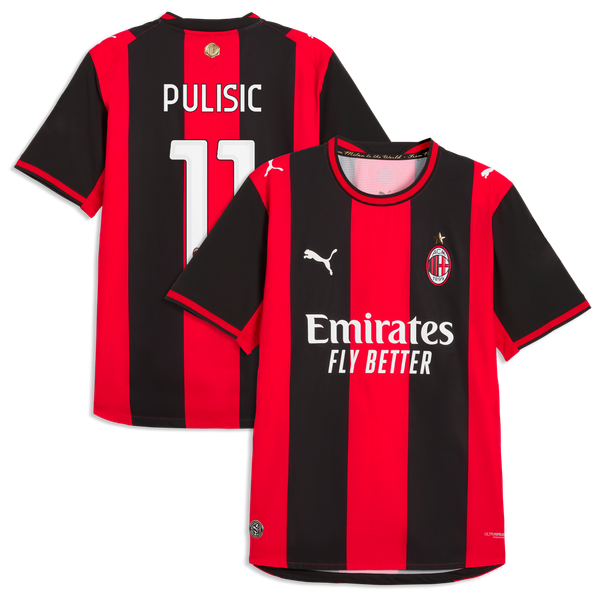 Puma Christian Pulisic AC Milan 2026/27 Home Authentic Jersey