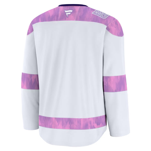 Fanatics Columbus Blue Jackets 2024 Hockey Fights Cancer Practice Jersey