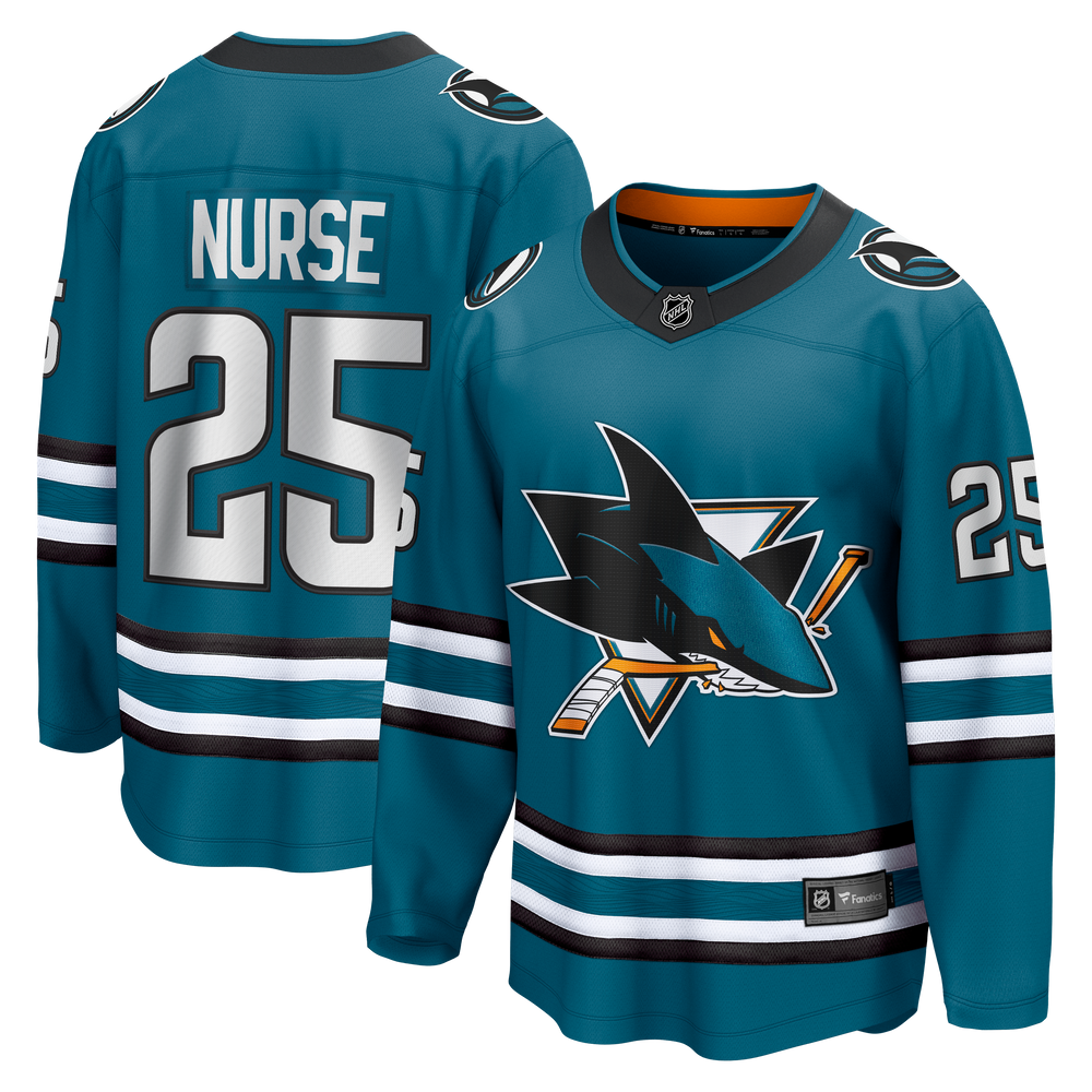 Fanatics Darnell Nurse San Jose Sharks Home Breakaway Jersey