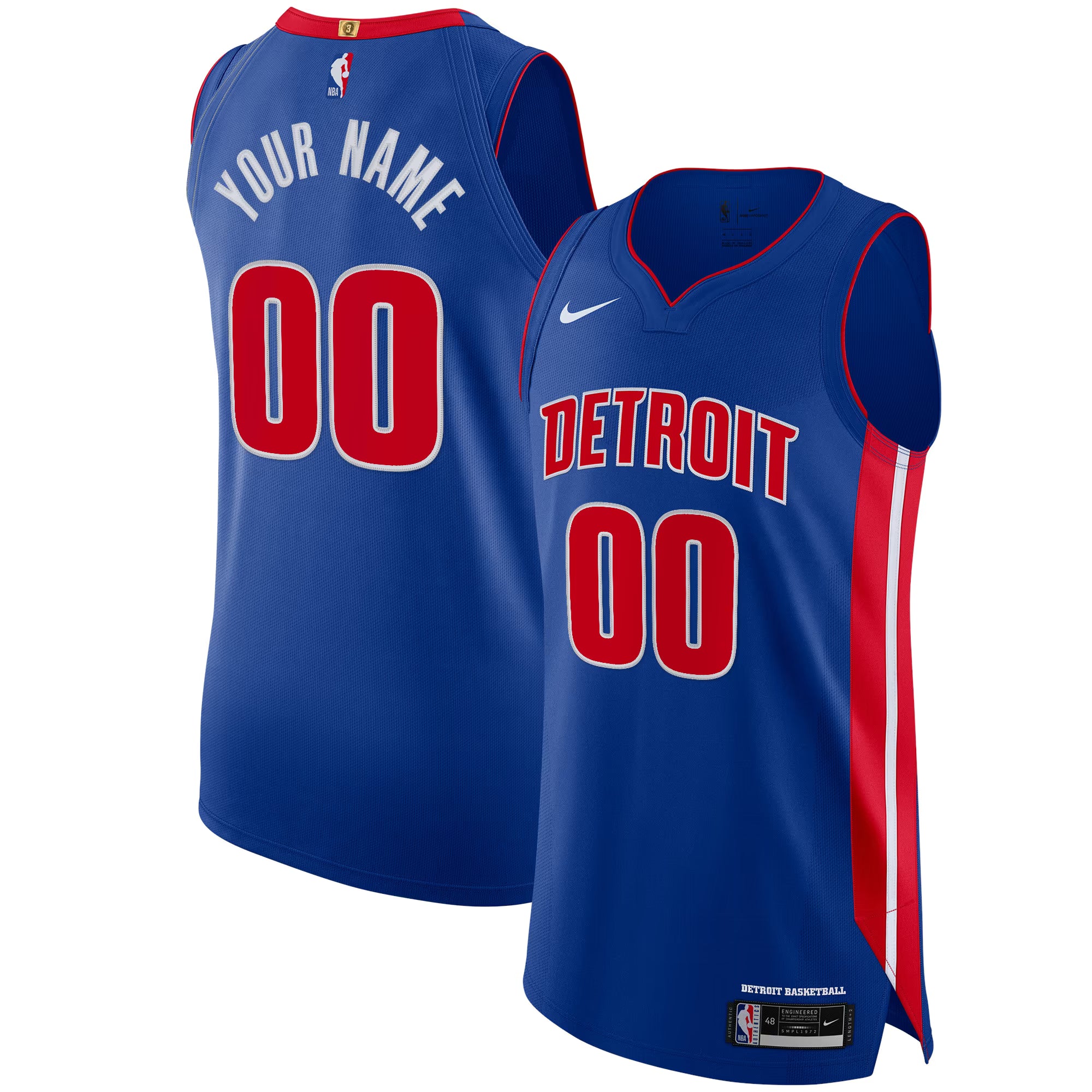 Nike Detroit Pistons Icon Edition Authentic Custom Jersey